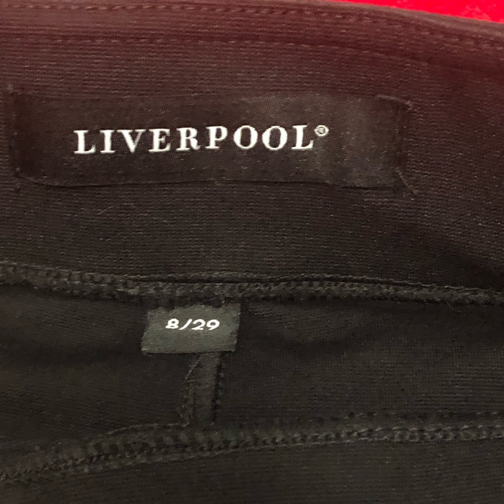 🌼🌼🌼🌼Black heavy leggings by Liverpool🌼🌼Size 8/29. Like new🌼🌼 - Picture 1 of 8